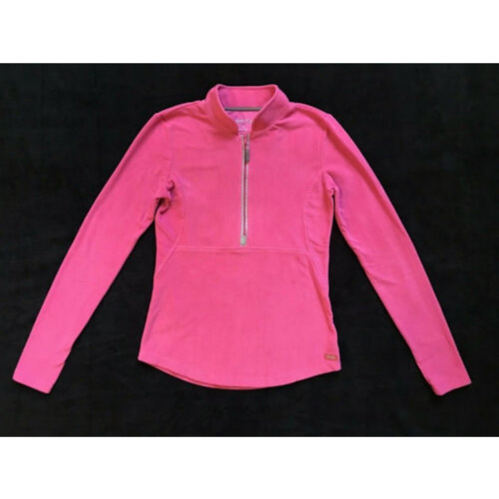 Calvin Klein Pink Fleece 1/2 Zip Sweatshirt S GUC